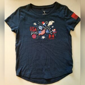 Under Armour Kids Navy USA Freedom Tee